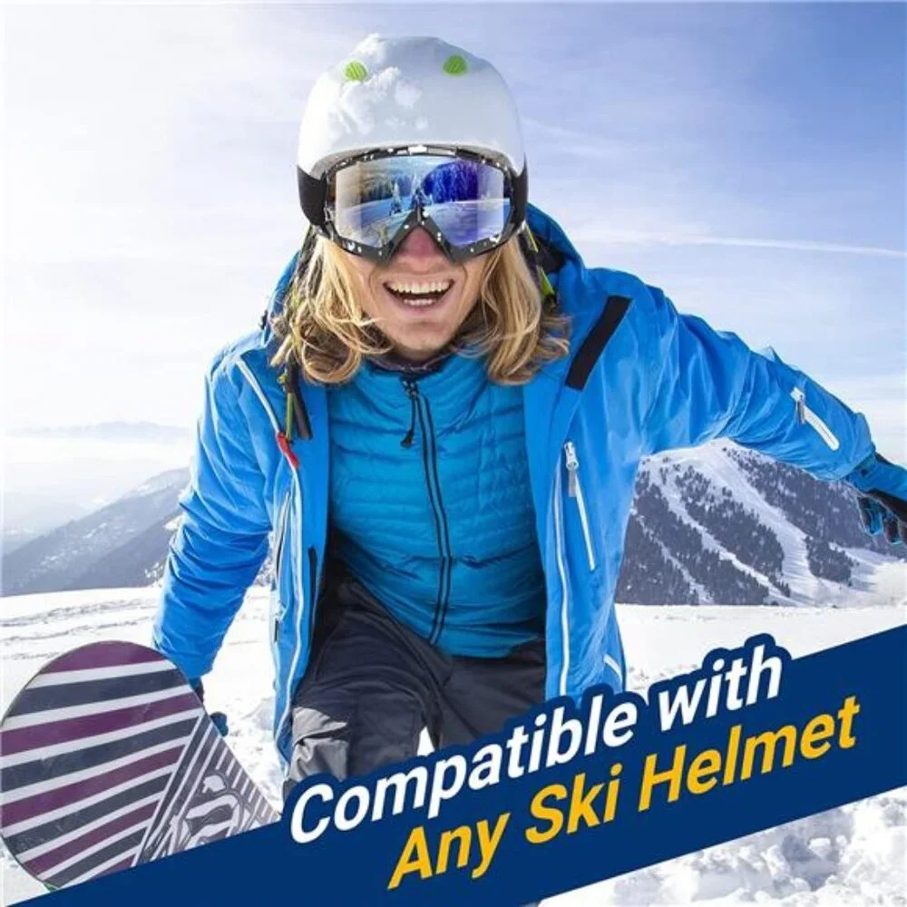 Adult Ski Goggles Snowboard Snowmobile Wide View Anti Fog UV Protection 2 Pack